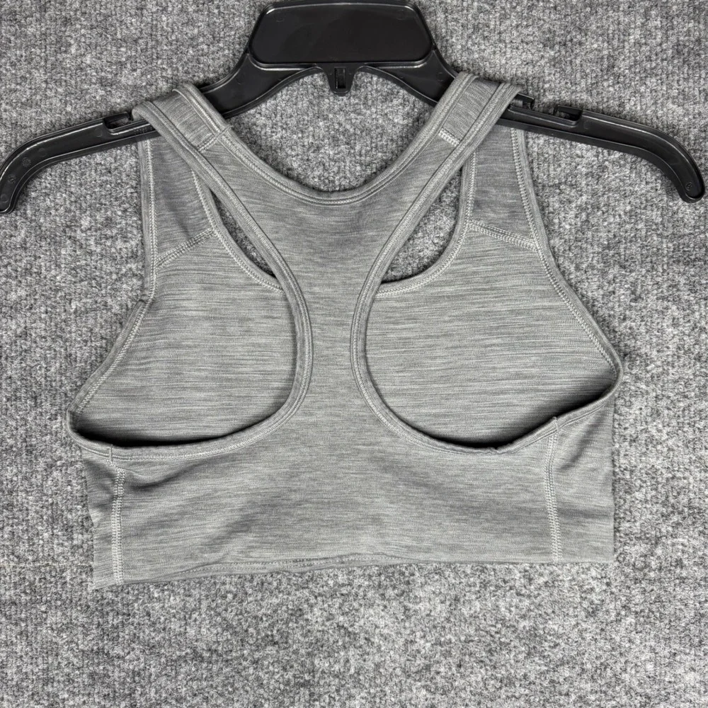 Nike Dri-FIT Gray Heathered Racerback‎ Sports Bra Medium 445597-011 Activewear